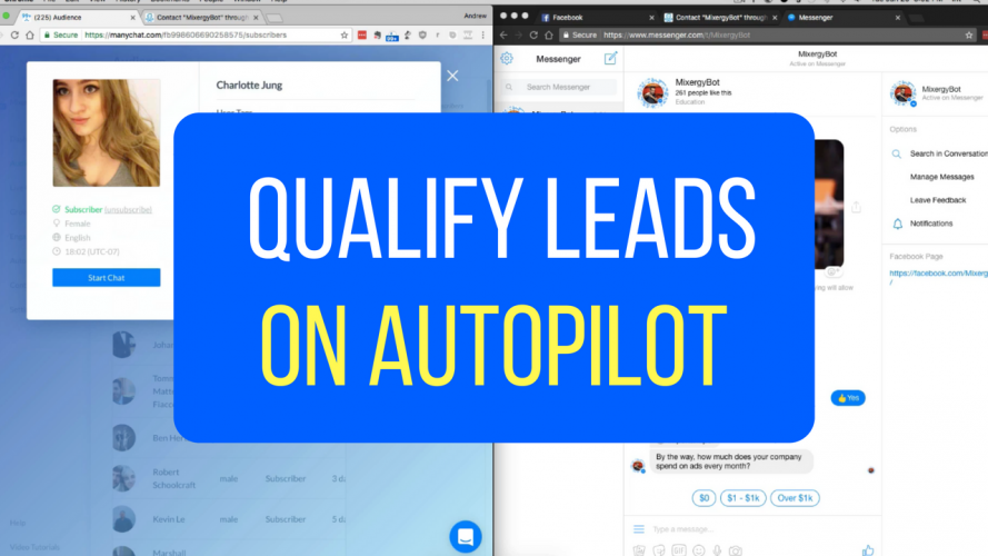 How To Qualify Leads On Autopilot with Facebook Messenger